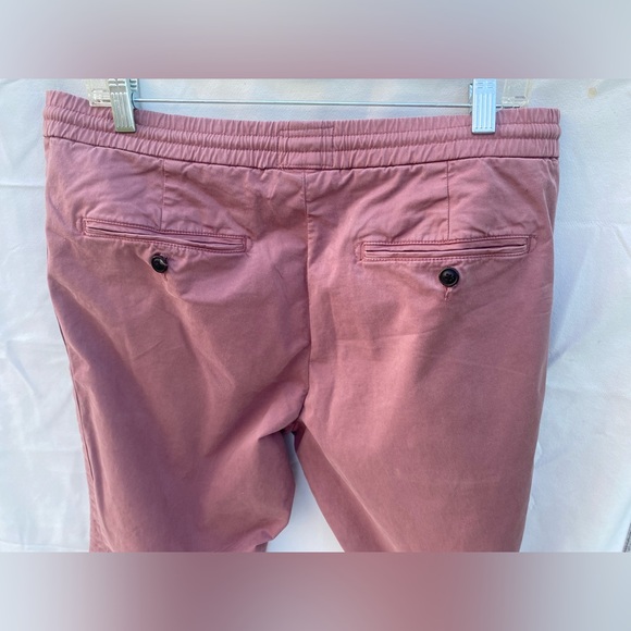 Todd Snyder Size Large Drawstring Chino Trousers in a Dusty Rose - Picture 5 of 13